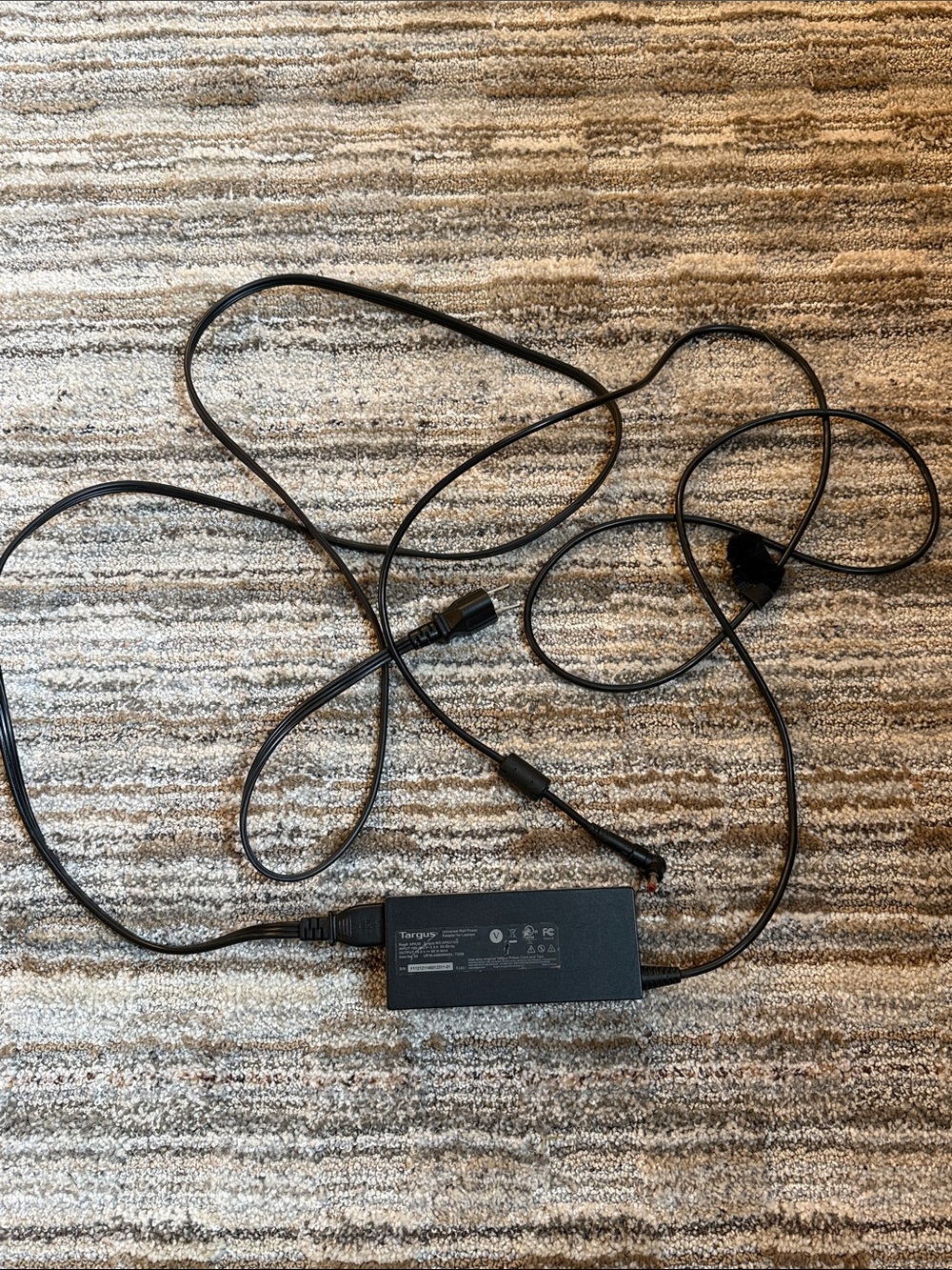 Targus Black Laptop Power Adapter with AC Cord